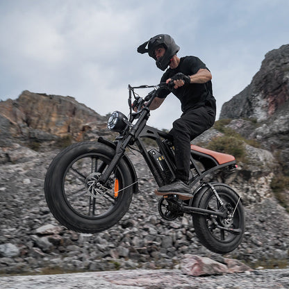 Cycrown CycHunter/CycHunter 2.0 -  48V 13Ah 1000W/1500W peak Class 3 Moped-Style Electric Bike - Full Suspension, Shimano 7-Speed - 100% Financing Available!