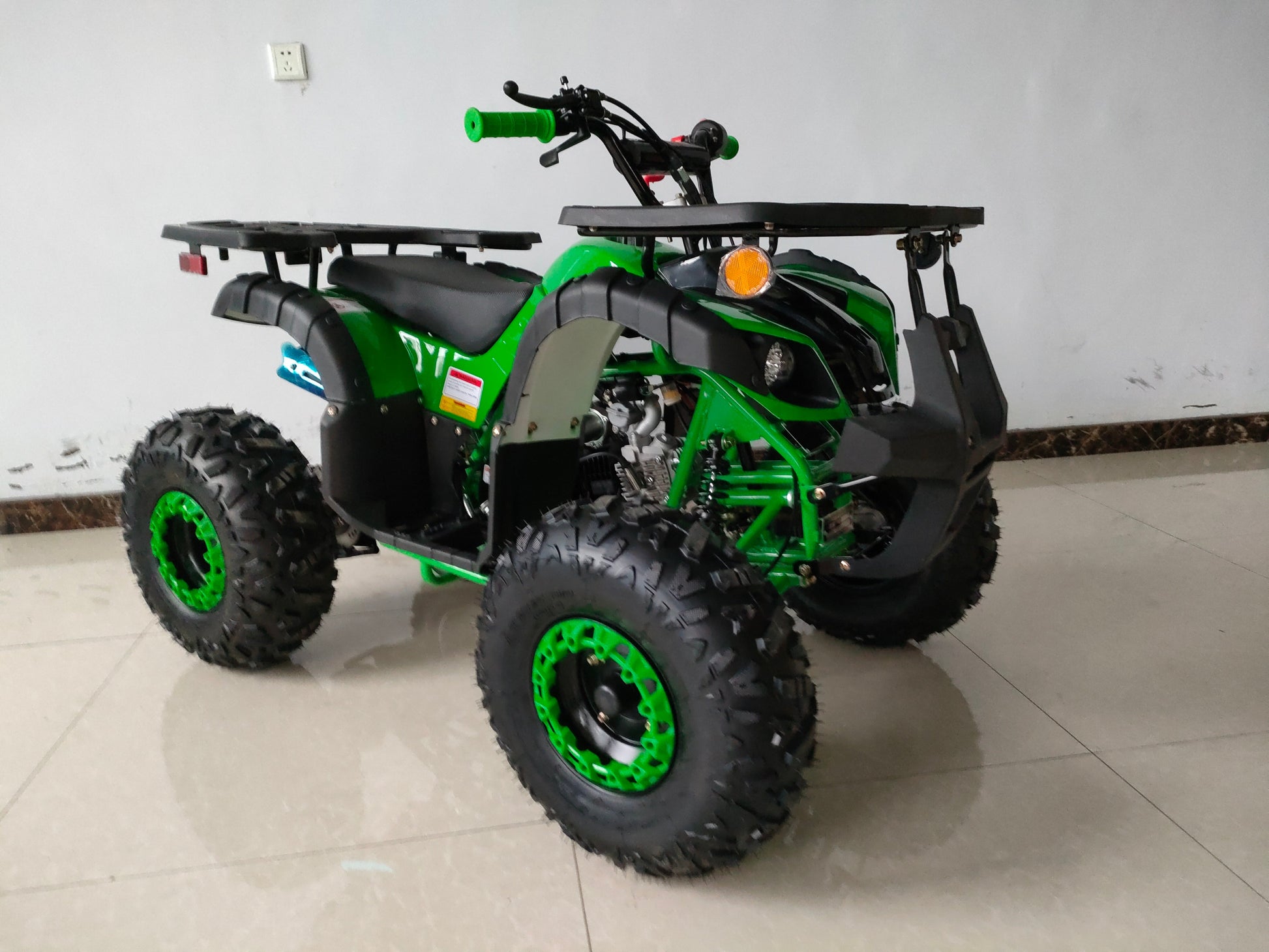 RPS Mini Desert 125CRT Mid-Size Youth ATV - 125cc, Bead Lock Style Rims, Front & Rear Racks, Automatic with Reverse with Free Battery Charge, up to $49 value