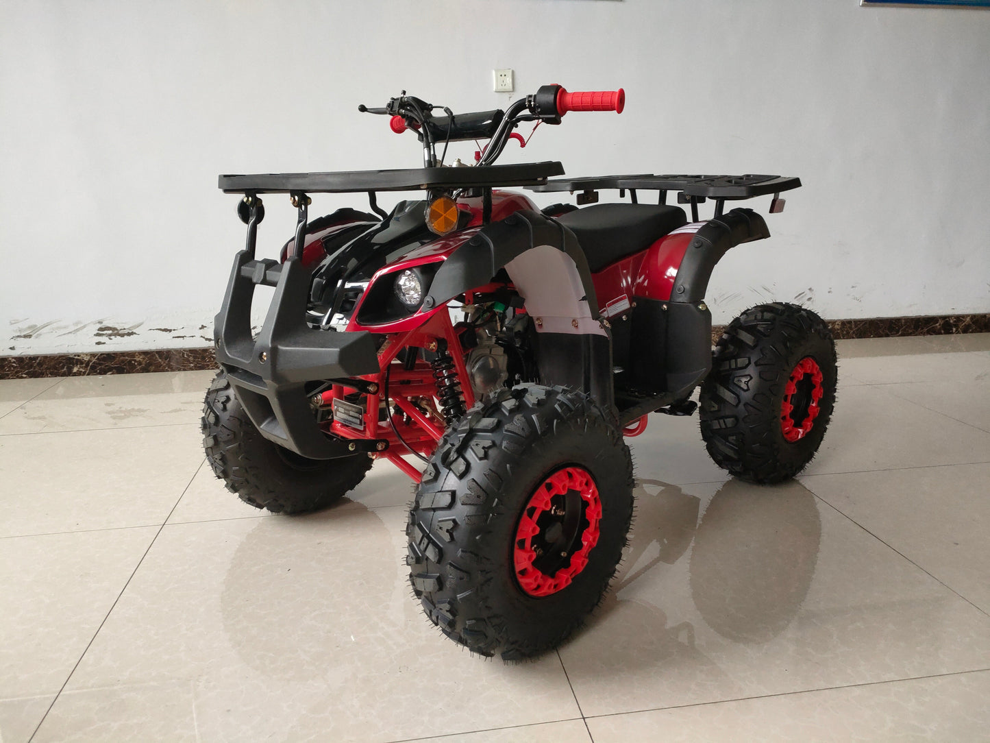RPS Mini Desert 125CRT Mid-Size Youth ATV - 125cc, Bead Lock Style Rims, Front & Rear Racks, Automatic with Reverse with Free Battery Charge, up to $49 value
