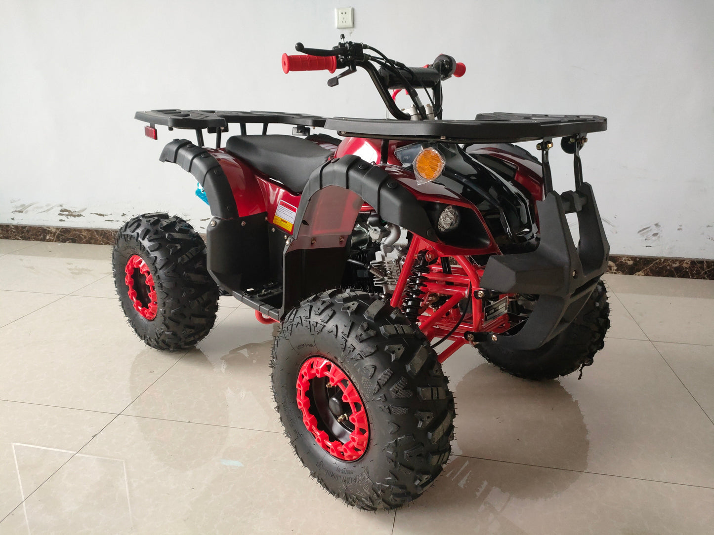 RPS Mini Desert 125CRT Mid-Size Youth ATV - 125cc, Bead Lock Style Rims, Front & Rear Racks, Automatic with Reverse with Free Battery Charge, up to $49 value