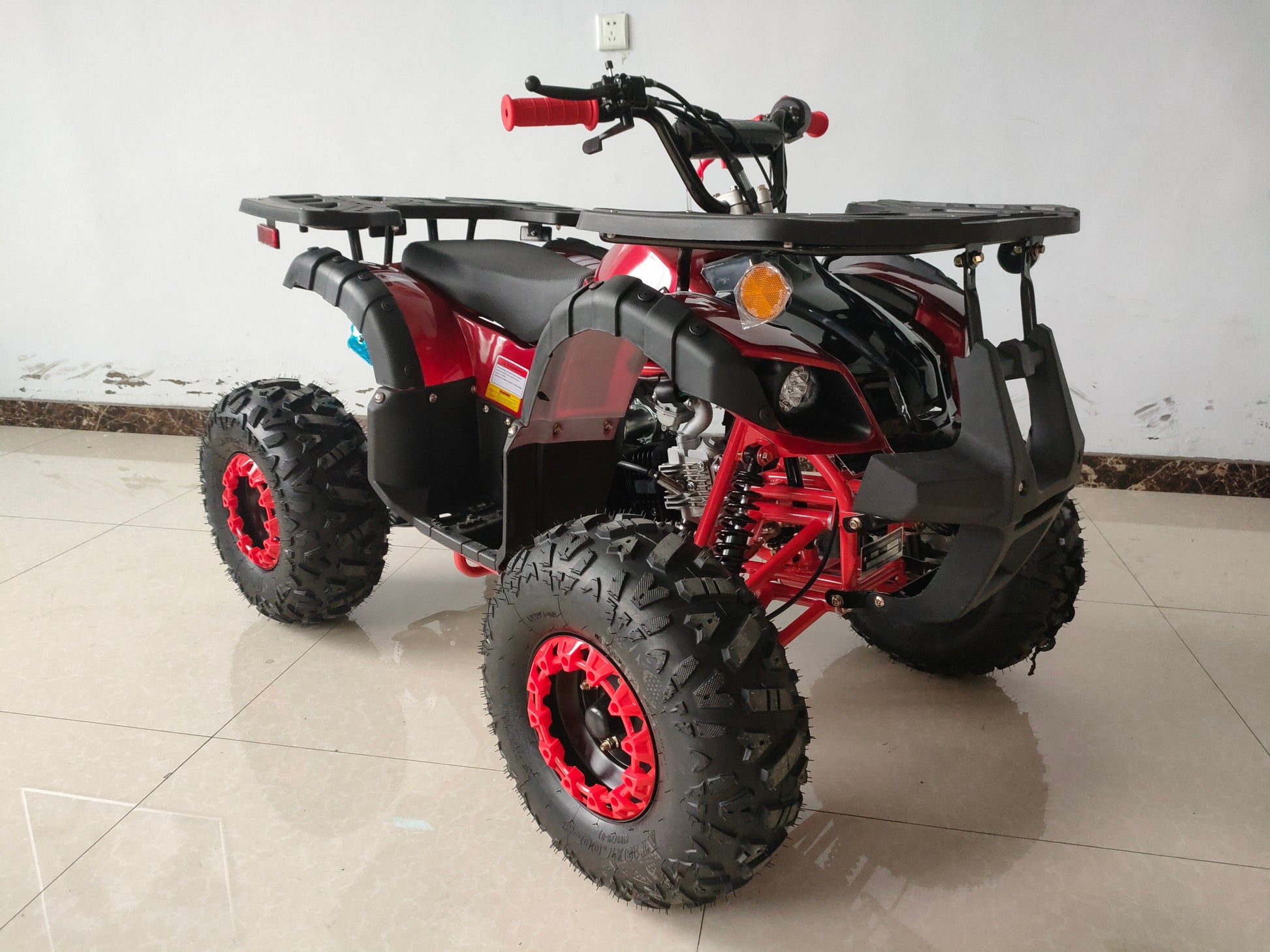 RPS Mini Desert 125CRT Mid-Size Youth ATV - 125cc, Bead Lock Style Rims, Front & Rear Racks, Automatic with Reverse with Free Battery Charge, up to $49 value