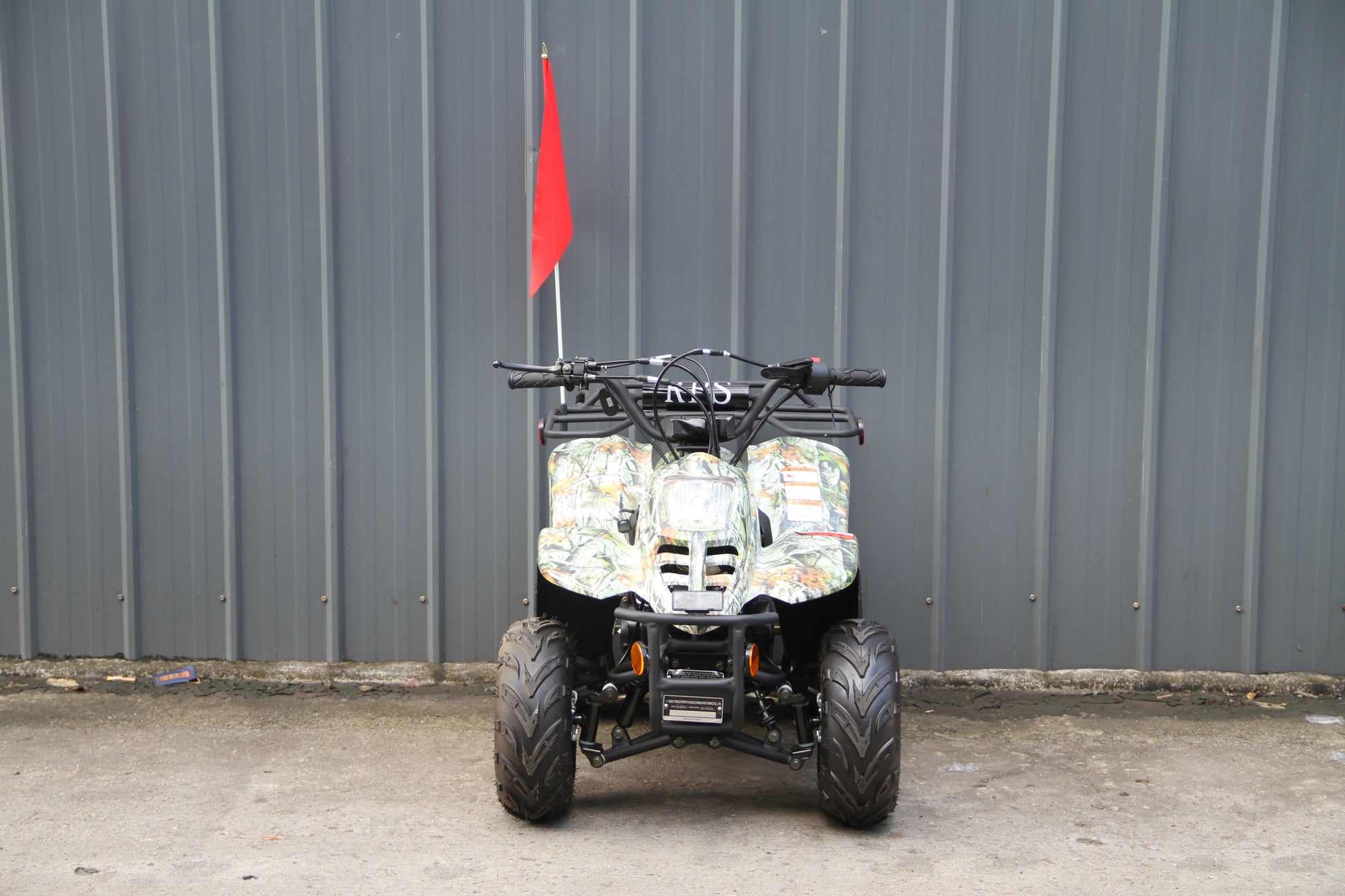 RPS Dinosaur ATV110-6S Youth Hunter Style ATV - 110cc, Automatic Transmission, Rear Rack, Electric Start, Thumb Throttle with Free Battery Charge, up to $49 value