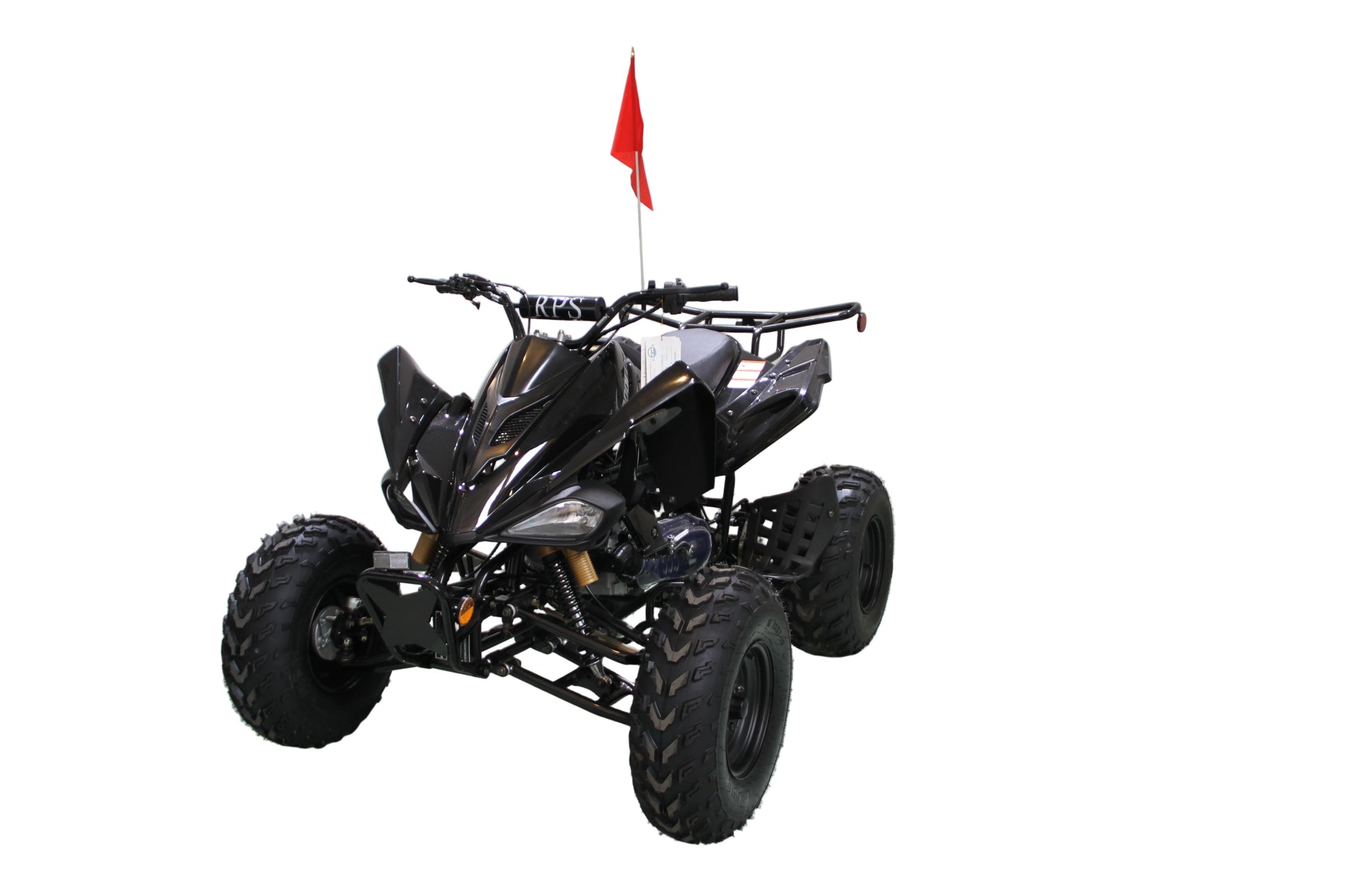 RPS Blizzard 200 Sport ATV - Adult Full Size, 169cc, Automatic with Reverse, 21-Inch Front Tires, Alloy Rims, with Free Battery Charge, up to $49 value