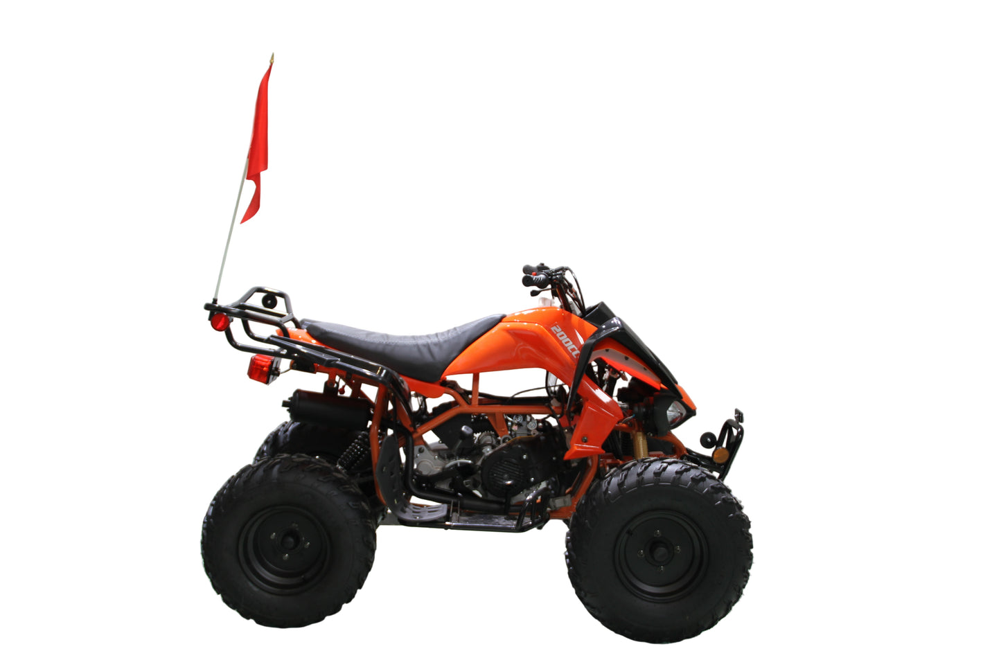 RPS Blizzard 200 Sport ATV - Adult Full Size, 169cc, Automatic with Reverse, 21-Inch Front Tires, Alloy Rims, with Free Battery Charge, up to $49 value