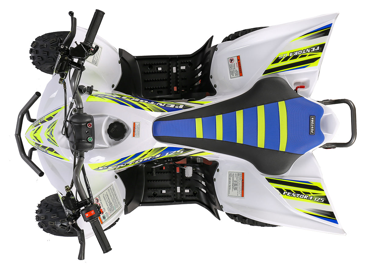 Vitacci Pentora 125R Race Style Youth ATV children ages 16-Year-old and Up, Automatic, Front a rear brakes, Upgraded suspension