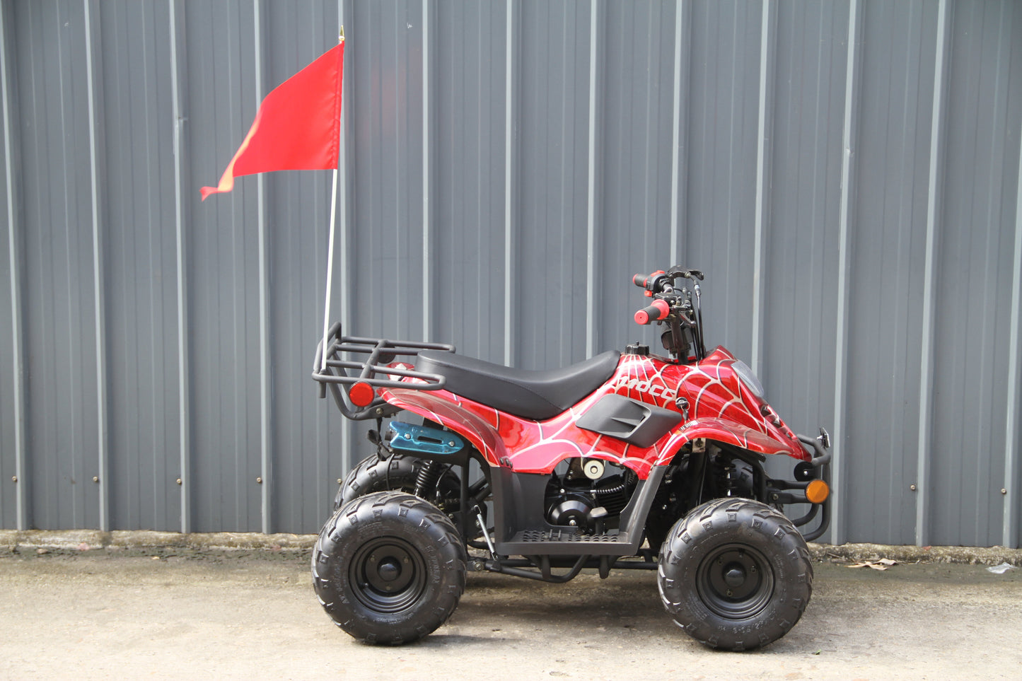 RPS Dinosaur ATV110-6S Youth Hunter Style ATV - 110cc, Automatic Transmission, Rear Rack, Electric Start, Thumb Throttle with Free Battery Charge, up to $49 value