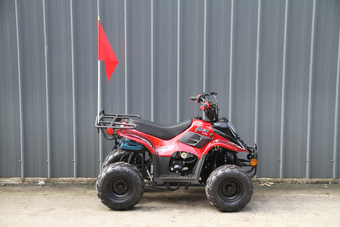RPS Dinosaur ATV110-6S Youth Hunter Style ATV - 110cc, Automatic Transmission, Rear Rack, Electric Start, Thumb Throttle with Free Battery Charge, up to $49 value