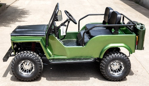 Mini Safari Jeep Mini Gas Golf Cart With 125cc Motor Lifted & Loaded - Jeep GR-2