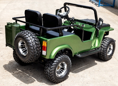 Mini Safari Jeep Mini Gas Golf Cart With 125cc Motor Lifted & Loaded - Jeep GR-2