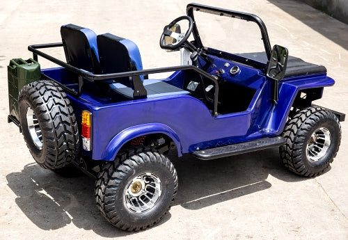 Mini Safari Jeep Mini Gas Golf Cart With 125cc Motor Lifted & Loaded - Jeep GR-2