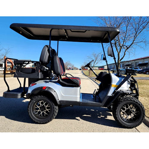 48V Electric Golf Cart 4 Seater Lifted Renegade Edition Utility Golf UTV Compare To Coleman Kandi 4p - Blue