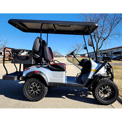 48V Electric Golf Cart 4 Seater Lifted Renegade Edition Utility Golf UTV Compare To Coleman Kandi 4p - Blue