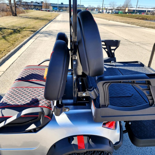 48V Electric Golf Cart 4 Seater Lifted Renegade Edition Utility Golf UTV Compare To Coleman Kandi 4p - Blue