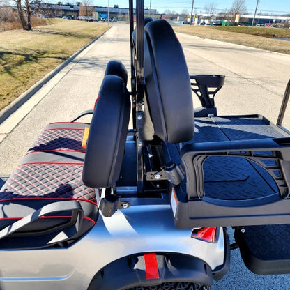 48V Electric Golf Cart 4 Seater Lifted Renegade Edition Utility Golf UTV Compare To Coleman Kandi 4p - Blue