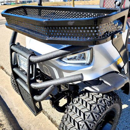 48V Electric Golf Cart 4 Seater Lifted Renegade Edition Utility Golf UTV Compare To Coleman Kandi 4p - Blue