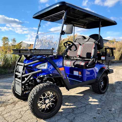 48V Electric Golf Cart 4 Seater Lifted Renegade Edition Utility Golf UTV Compare To Coleman Kandi 4p - White