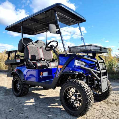 48V Electric Golf Cart 4 Seater Lifted Renegade Edition Utility Golf UTV Compare To Coleman Kandi 4p - White