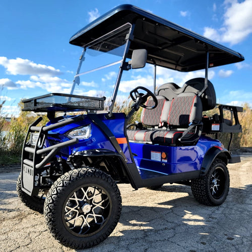 48V Electric Golf Cart 4 Seater Lifted Renegade Edition Utility Golf UTV Compare To Coleman Kandi 4p - Red