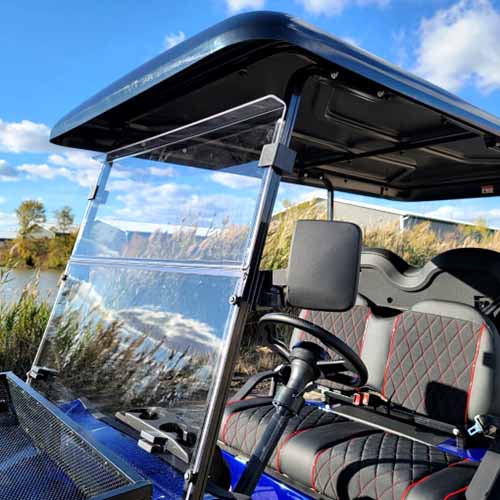 48V Electric Golf Cart 4 Seater Lifted Renegade Edition Utility Golf UTV Compare To Coleman Kandi 4p - White