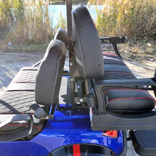48V Electric Golf Cart 4 Seater Lifted Renegade Edition Utility Golf UTV Compare To Coleman Kandi 4p - White