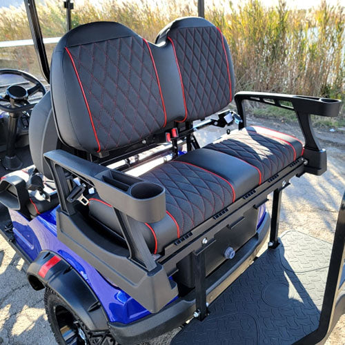 48V Electric Golf Cart 4 Seater Lifted Renegade Edition Utility Golf UTV Compare To Coleman Kandi 4p - Blue