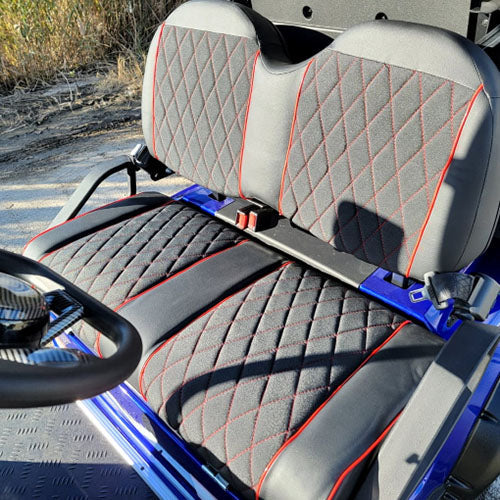 48V Electric Golf Cart 4 Seater Lifted Renegade Edition Utility Golf UTV Compare To Coleman Kandi 4p - Blue