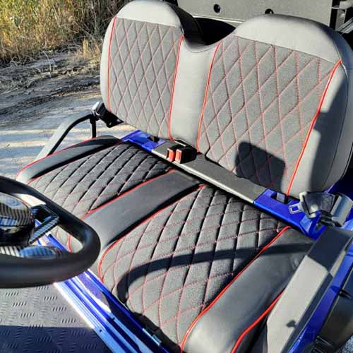 48V Electric Golf Cart 4 Seater Lifted Renegade Edition Utility Golf UTV Compare To Coleman Kandi 4p - White