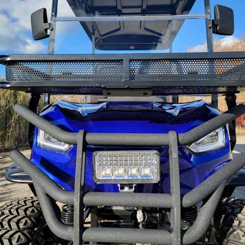 48V Electric Golf Cart 4 Seater Lifted Renegade Edition Utility Golf UTV Compare To Coleman Kandi 4p - White