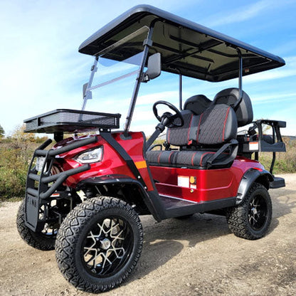 48V Electric Golf Cart 4 Seater Lifted Renegade Edition Utility Golf UTV Compare To Coleman Kandi 4p - Blue