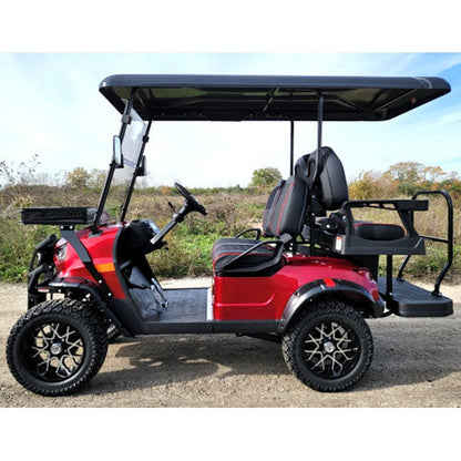 48V Electric Golf Cart 4 Seater Lifted Renegade Edition Utility Golf UTV Compare To Coleman Kandi 4p - Blue