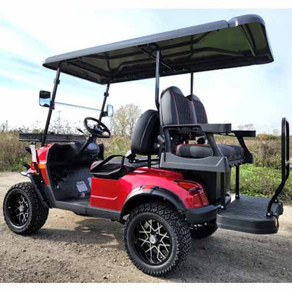 48V Electric Golf Cart 4 Seater Lifted Renegade Edition Utility Golf UTV Compare To Coleman Kandi 4p - White