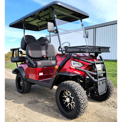48V Electric Golf Cart 4 Seater Lifted Renegade Edition Utility Golf UTV Compare To Coleman Kandi 4p - Blue