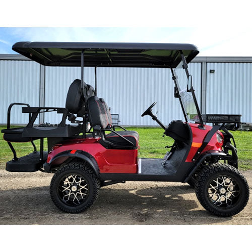 48V Electric Golf Cart 4 Seater Lifted Renegade Edition Utility Golf UTV Compare To Coleman Kandi 4p - Blue