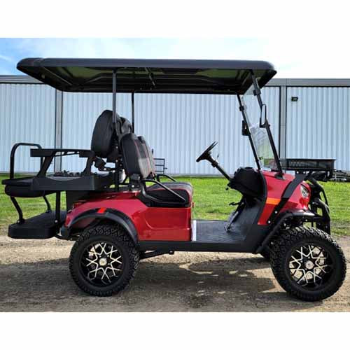 48V Electric Golf Cart 4 Seater Lifted Renegade Edition Utility Golf UTV Compare To Coleman Kandi 4p - White