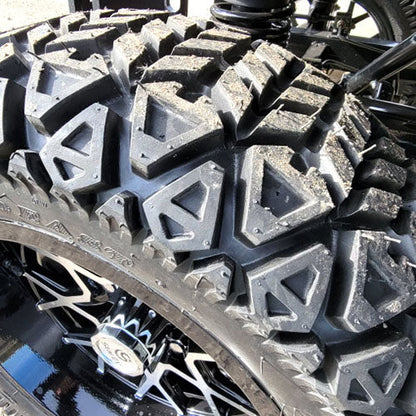 48V Electric Golf Cart 4 Seater Lifted Renegade Edition Utility Golf UTV Compare To Coleman Kandi 4p - Blue