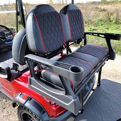 48V Electric Golf Cart 4 Seater Lifted Renegade Edition Utility Golf UTV Compare To Coleman Kandi 4p - White