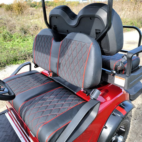 48V Electric Golf Cart 4 Seater Lifted Renegade Edition Utility Golf UTV Compare To Coleman Kandi 4p - Blue