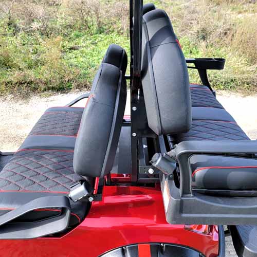 48V Electric Golf Cart 4 Seater Lifted Renegade Edition Utility Golf UTV Compare To Coleman Kandi 4p - White