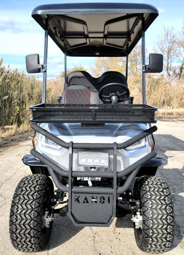 48V Electric Golf Cart 4 Seater Lifted Renegade Edition Utility Golf UTV - Silver