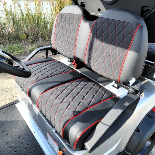 48V Electric Golf Cart 4 Seater Lifted Renegade Edition Utility Golf UTV - Silver