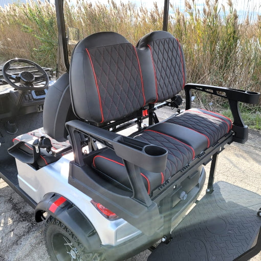 48V Electric Golf Cart 4 Seater Lifted Renegade Edition Utility Golf UTV - Silver