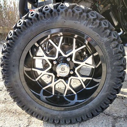 48V Electric Golf Cart 4 Seater Lifted Renegade Edition Utility Golf UTV Compare To Coleman Kandi 4p - Blue