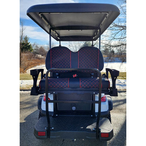 48V Electric Golf Cart 4 Seater Lifted Renegade Edition Utility Golf UTV Compare To Coleman Kandi 4p - Blue