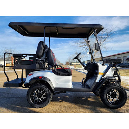 48V Electric Golf Cart 4 Seater Lifted Renegade Edition Utility Golf UTV Compare To Coleman Kandi 4p - Blue