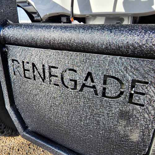 48V Electric Golf Cart 4 Seater Lifted Renegade Edition Utility Golf UTV Compare To Coleman Kandi 4p - White