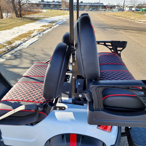 48V Electric Golf Cart 4 Seater Lifted Renegade Edition Utility Golf UTV Compare To Coleman Kandi 4p - Blue