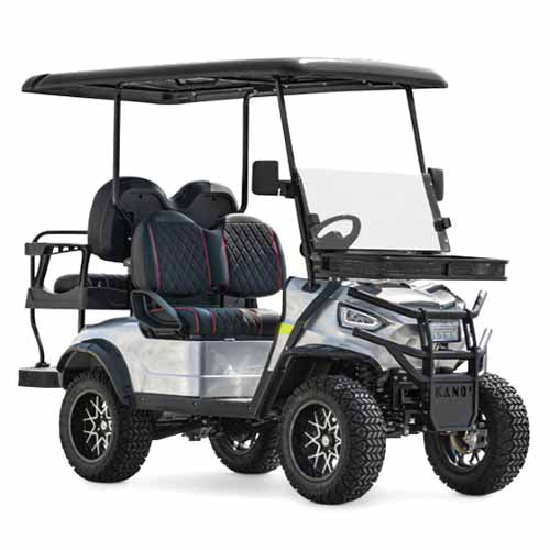 48V Electric Golf Cart 4 Seater Lifted Renegade Edition Utility Golf UTV Compare To Coleman Kandi 4p - White