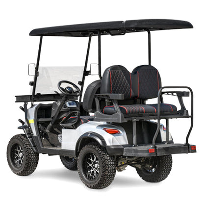 48V Electric Golf Cart 4 Seater Lifted Renegade Edition Utility Golf UTV Compare To Coleman Kandi 4p - Red