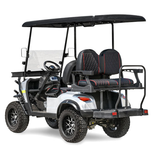 48V Electric Golf Cart 4 Seater Lifted Renegade Edition Utility Golf UTV Compare To Coleman Kandi 4p - Blue