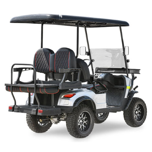 48V Electric Golf Cart 4 Seater Lifted Renegade Edition Utility Golf UTV Compare To Coleman Kandi 4p - Blue